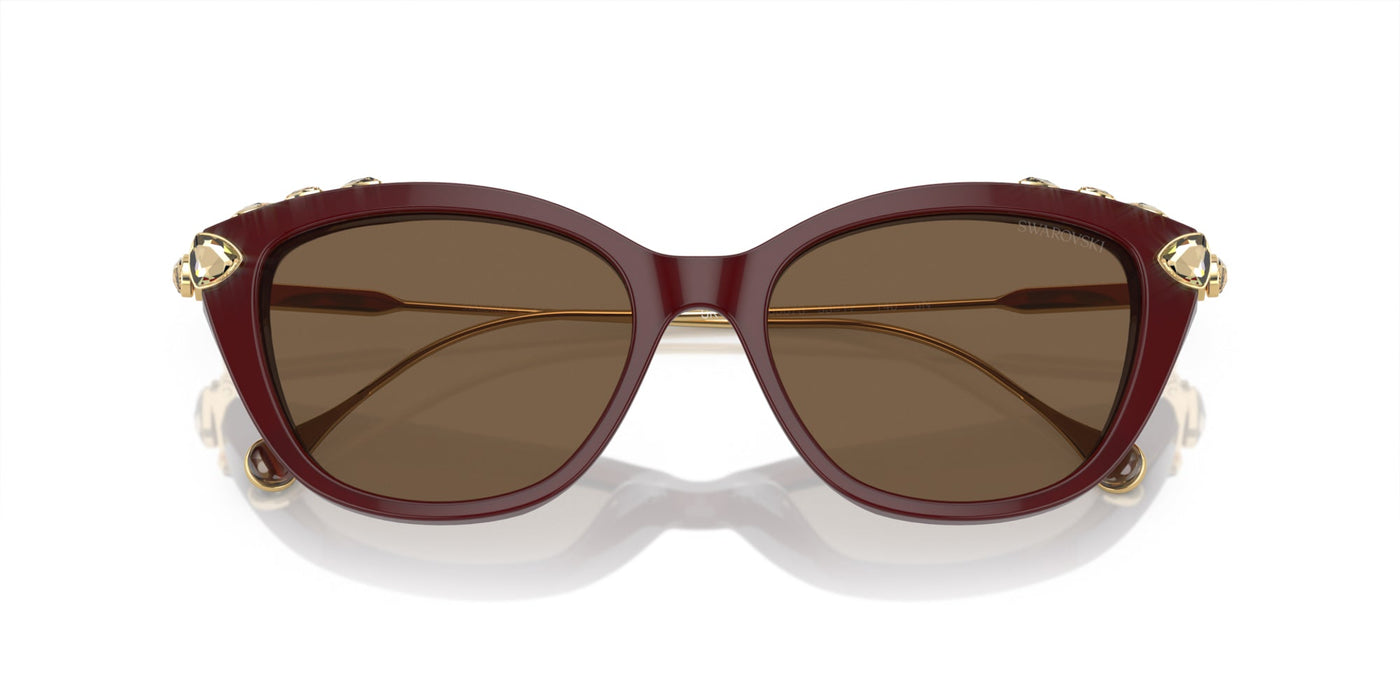 Swarovski SK6010 Opal Burgundy/Dark Brown #colour_opal-burgundy-dark-brown