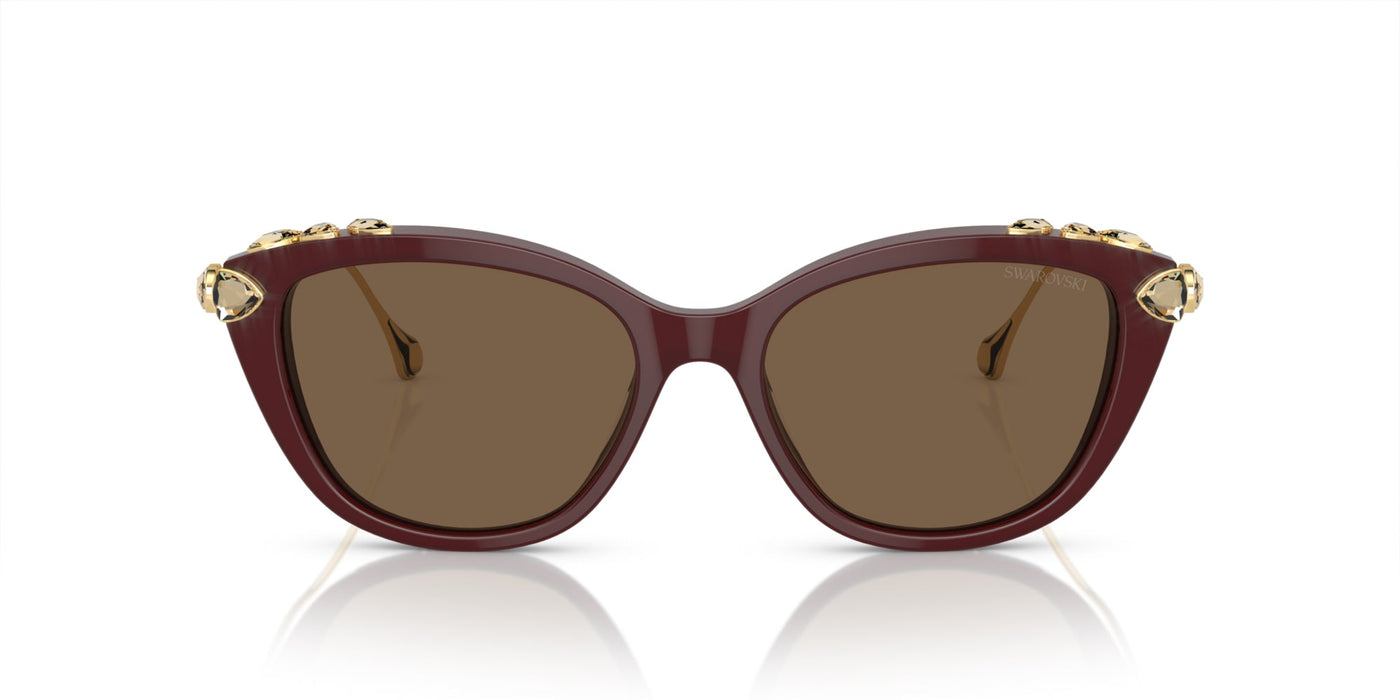 Swarovski SK6010 Opal Burgundy/Dark Brown #colour_opal-burgundy-dark-brown