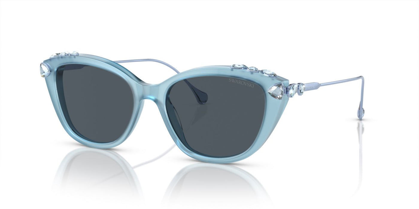 Swarovski SK6010 Opal Light Blue/Dark Grey #colour_opal-light-blue-dark-grey