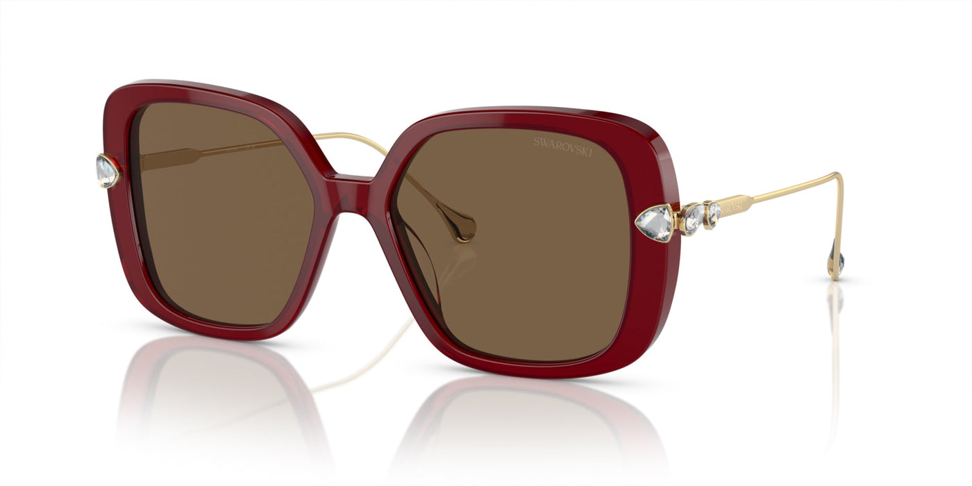 Swarovski SK6011 Transparent Burgundy/Dark Brown #colour_transparent-burgundy-dark-brown