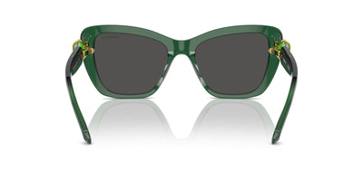 Swarovski SK6018 Transparent Dark Green/Dark Grey #colour_transparent-dark-green-dark-grey