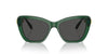 Swarovski SK6018 Transparent Dark Green/Dark Grey #colour_transparent-dark-green-dark-grey
