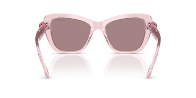 Swarovski SK6018 Transparent Pink/Light Purple Brown #colour_transparent-pink-light-purple-brown