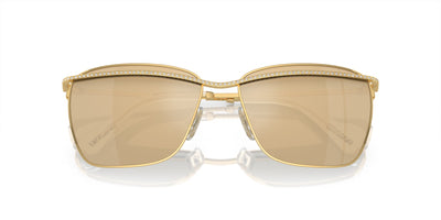 Swarovski SK7006 Dark Yellow/Clear Real Yellow Gold Mirror #colour_dark-yellow-clear-real-yellow-gold-mirror