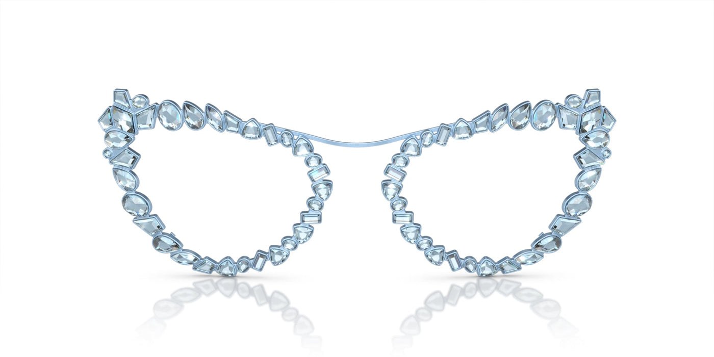 Swarovski SK7011 Matte Light Blue/Grey Gradient #colour_matte-light-blue-grey-gradient