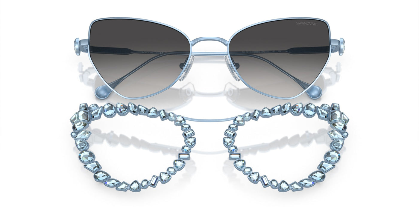 Swarovski SK7011 Matte Light Blue/Grey Gradient #colour_matte-light-blue-grey-gradient