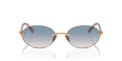 Tiffany TF3104D Rose Gold/Light Brown Blue Gradient #colour_rose-gold-light-brown-blue-gradient