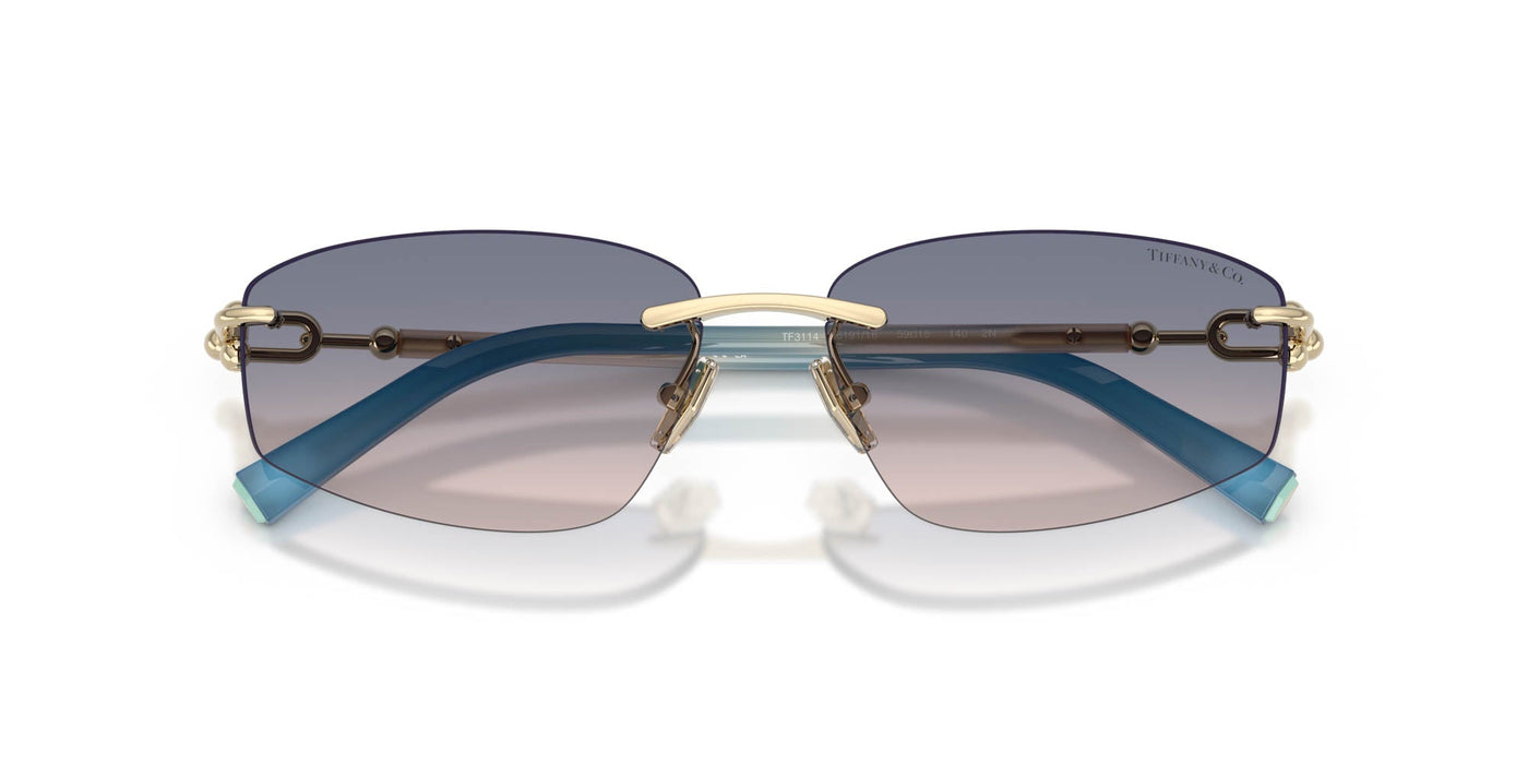 Tiffany TF3114 Pale Gold/Light Brown Blue Gradient #colour_pale-gold-light-brown-blue-gradient