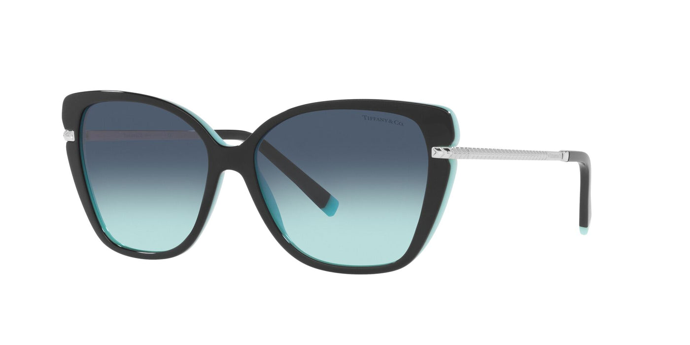 Tiffany TF4190 Black On Tiffany Blue/Azure Blue Gradient #colour_black-on-tiffany-blue-azure-blue-gradient