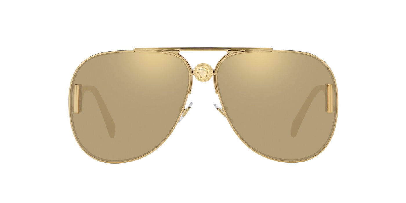 Versace VE2255 Gold/Clear Real Yellow Gold Mirror #colour_gold-clear-real-yellow-gold-mirror