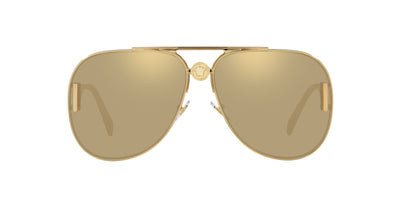 Versace VE2255 Gold/Clear Real Yellow Gold Mirror #colour_gold-clear-real-yellow-gold-mirror