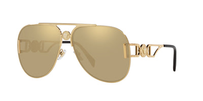 Versace VE2255 Gold/Clear Real Yellow Gold Mirror #colour_gold-clear-real-yellow-gold-mirror