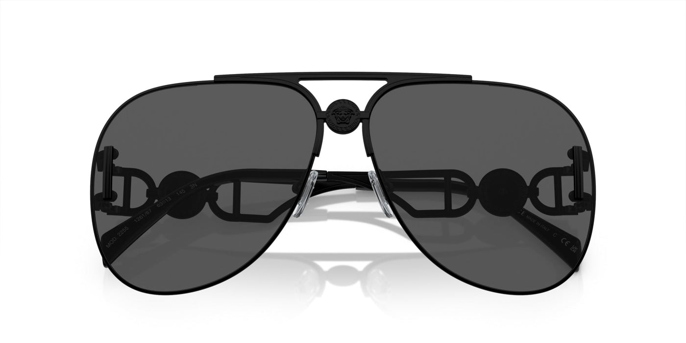 Versace VE2255 Matte Black/Dark Grey #colour_matte-black-dark-grey