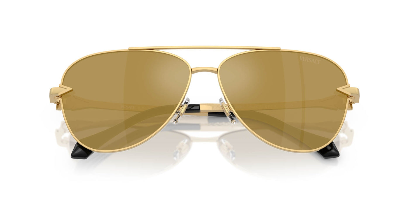 Versace VE2283 Gold/Brown Gold Mirror #colour_gold-brown-gold-mirror