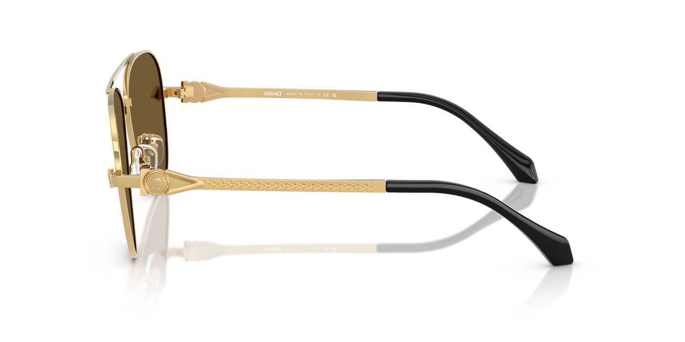 Versace VE2283 Gold/Brown Gold Mirror #colour_gold-brown-gold-mirror