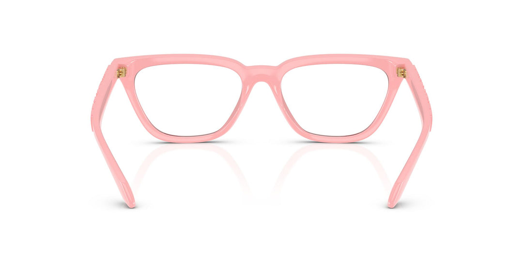 Versace VE3352U Eyeglasses Transparent Peach Plastic Cat-Eye Versace VE3352U 5322 Peach Eyeglasses for Woman - LookerOnline main image 4
