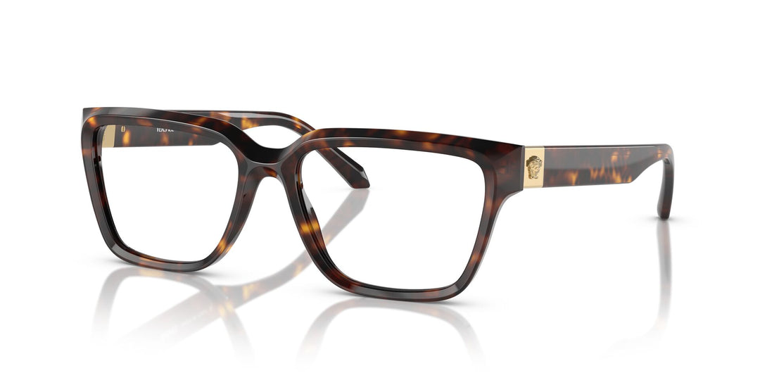 Versace VE3357 Rectangle Glasses | Fashion Eyewear US