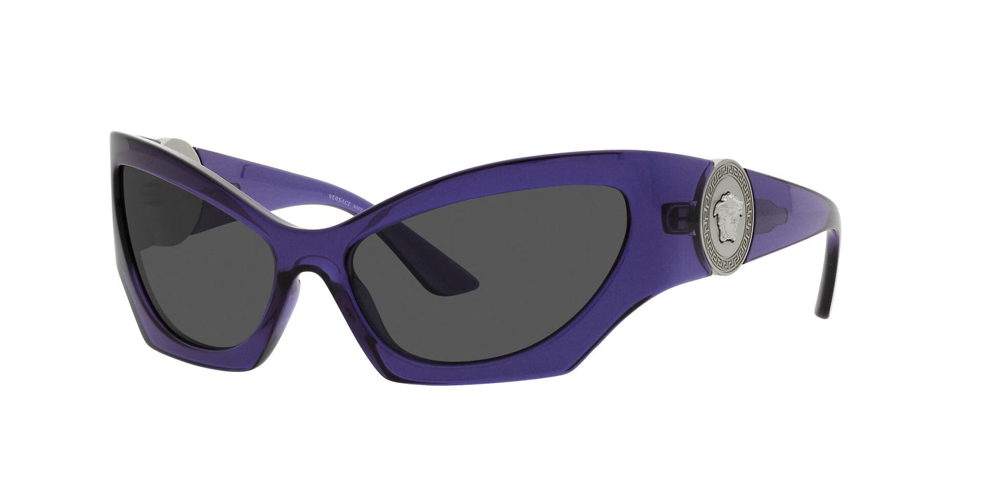 Versace VE4450 Transparent Violet/Dark Grey #colour_transparent-violet-dark-grey