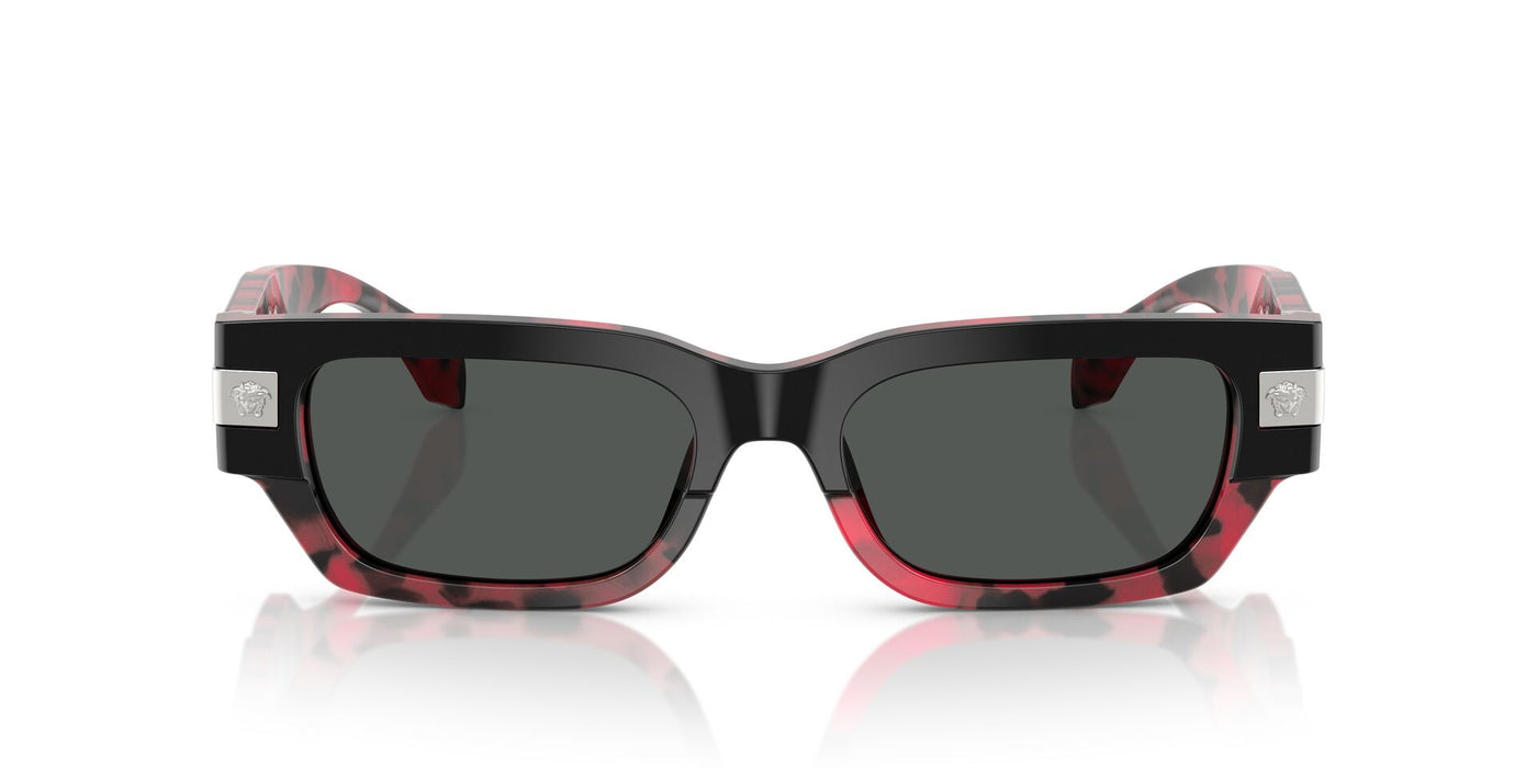 Versace VE4465 Top Black/Red Havana/Dark Grey #colour_top-black-red-havana-dark-grey