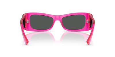 Versace VE4481 Fuchsia Fluo Transparent/Dark Grey #colour_fuchsia-fluo-transparent-dark-grey