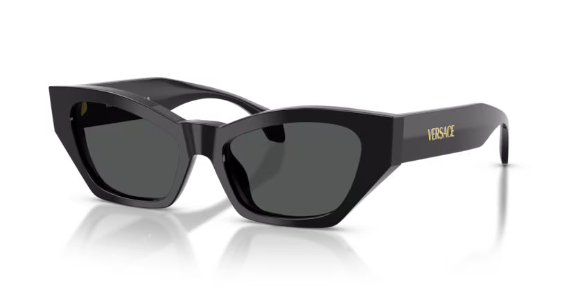 Versace VE 4488U GB1/87 Black Plastic Cat-Eye Sunglasses Grey Lens Versace 4488U GB1/87 Sunglasses - Pretavoir main image 3