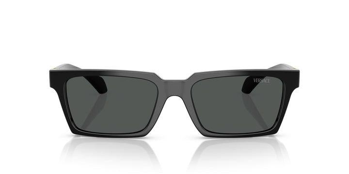 NEW VERSACE OVERSIZED SUNGLASSES BLACK GREY EYEWEAR Versace VE4471B L (56 - 16) with Grey lenses and Black frame  main image 4