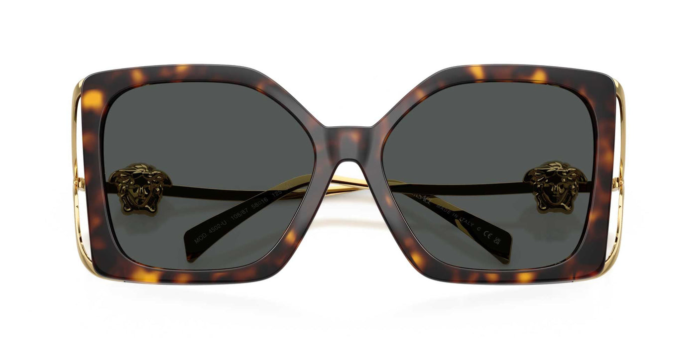 Versace VE4502U Havana/Dark Grey #colour_havana-dark-grey