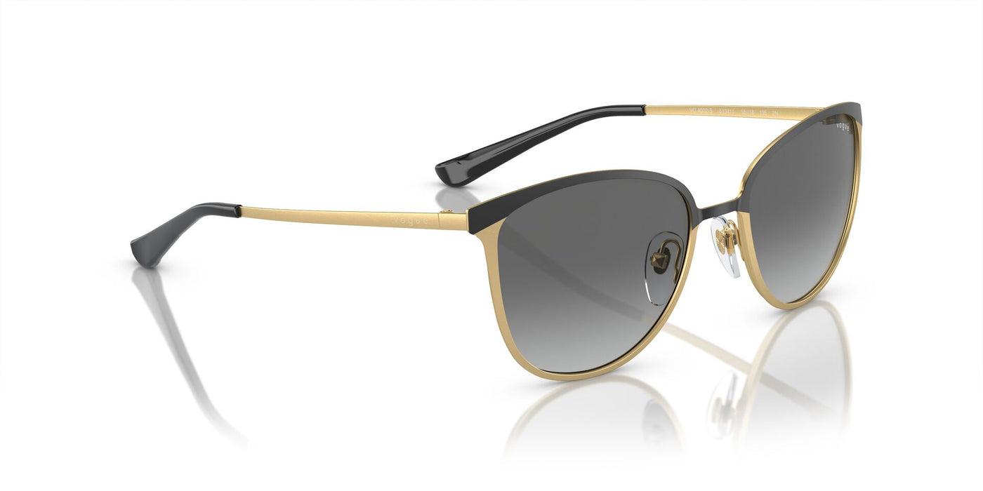 Vogue Eyewear VO4002S Top Matte Black/Brushed Gold/Grey Gradient #colour_top-matte-black-brushed-gold-grey-gradient