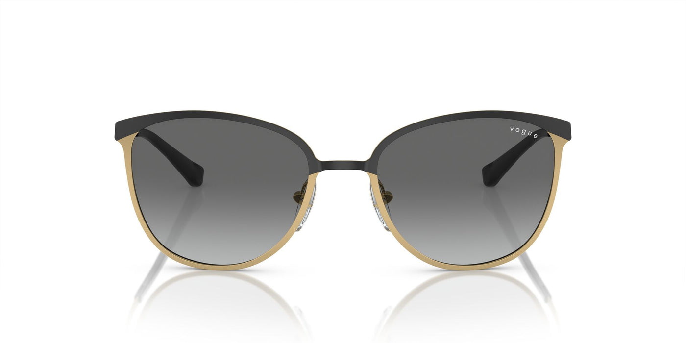 Vogue Eyewear VO4002S Top Matte Black/Brushed Gold/Grey Gradient #colour_top-matte-black-brushed-gold-grey-gradient