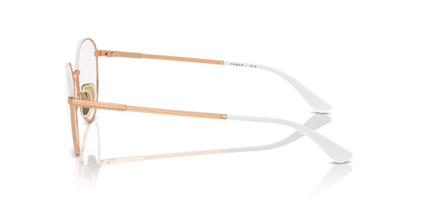 Vogue Eyewear VO4306 Rose Gold-Top White #colour_rose-gold-top-white