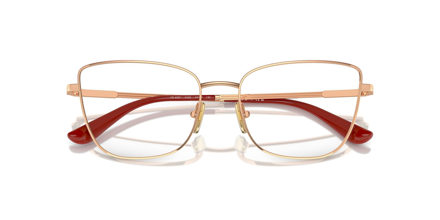 Vogue Eyewear VO4307 Rose Gold-Top Red #colour_rose-gold-top-red