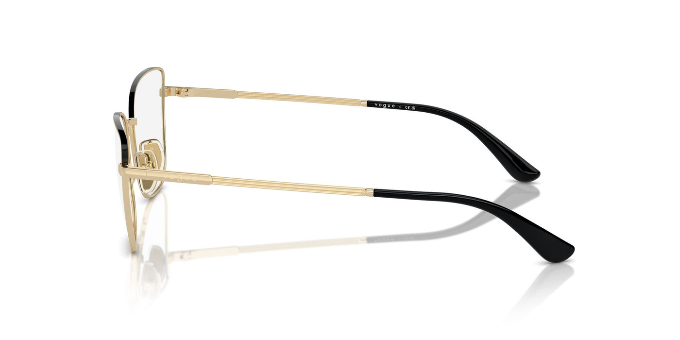 Vogue Eyewear VO4307 Pale Gold-Top Black #colour_pale-gold-top-black