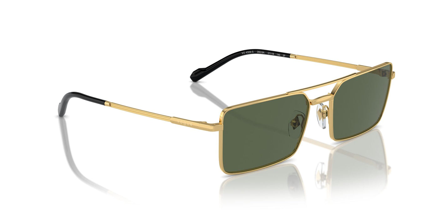 Vogue Eyewear VO4309S Gold/Dark Green Polarised #colour_gold-dark-green-polarised