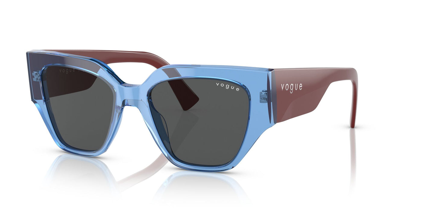 Vogue Eyewear VO5409S Transparent Blue/Dark Grey #colour_transparent-blue-dark-grey