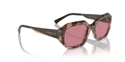 Vogue Eyewear VO5554S Rose Tortoise/Dark Violet #colour_rose-tortoise-dark-violet