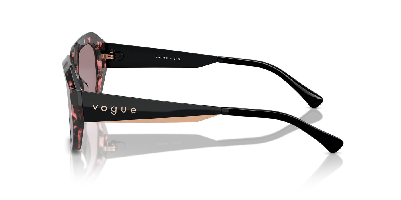 Vogue Eyewear VO5554S Red Tortoise/Light Purple Brown #colour_red-tortoise-light-purple-brown