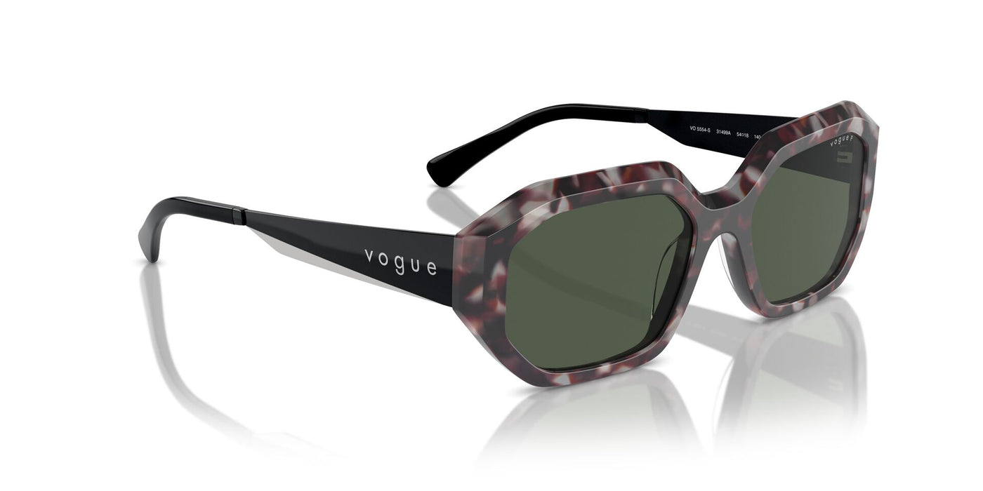 Vogue Eyewear VO5554S Grey Tortoise/Dark Green Polarised #colour_grey-tortoise-dark-green-polarised