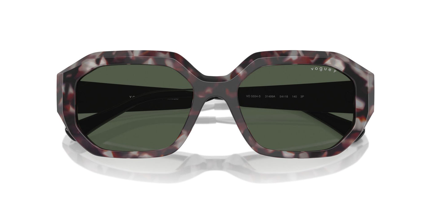 Vogue Eyewear VO5554S Grey Tortoise/Dark Green Polarised #colour_grey-tortoise-dark-green-polarised