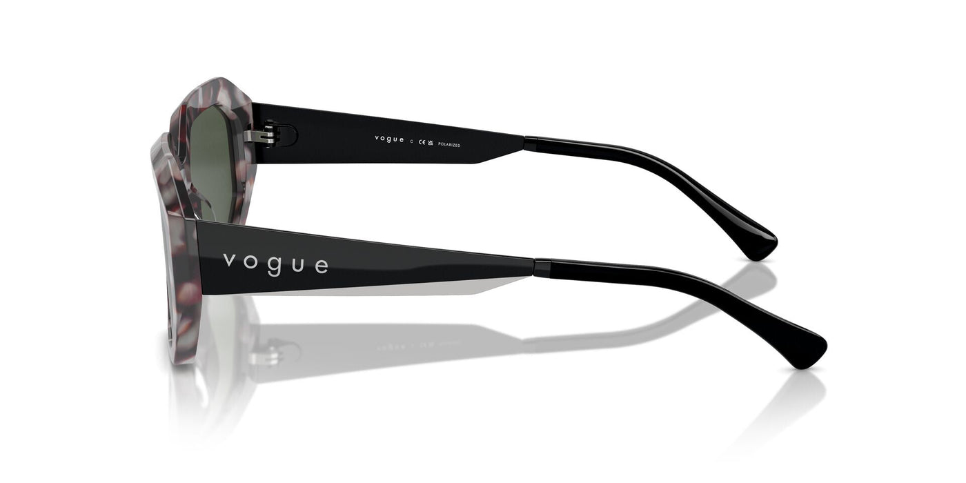 Vogue Eyewear VO5554S Grey Tortoise/Dark Green Polarised #colour_grey-tortoise-dark-green-polarised