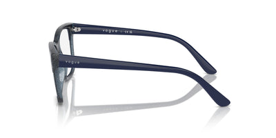 Vogue Eyewear VO5556 Blue-Transparent Blue Glitter #colour_blue-transparent-blue-glitter