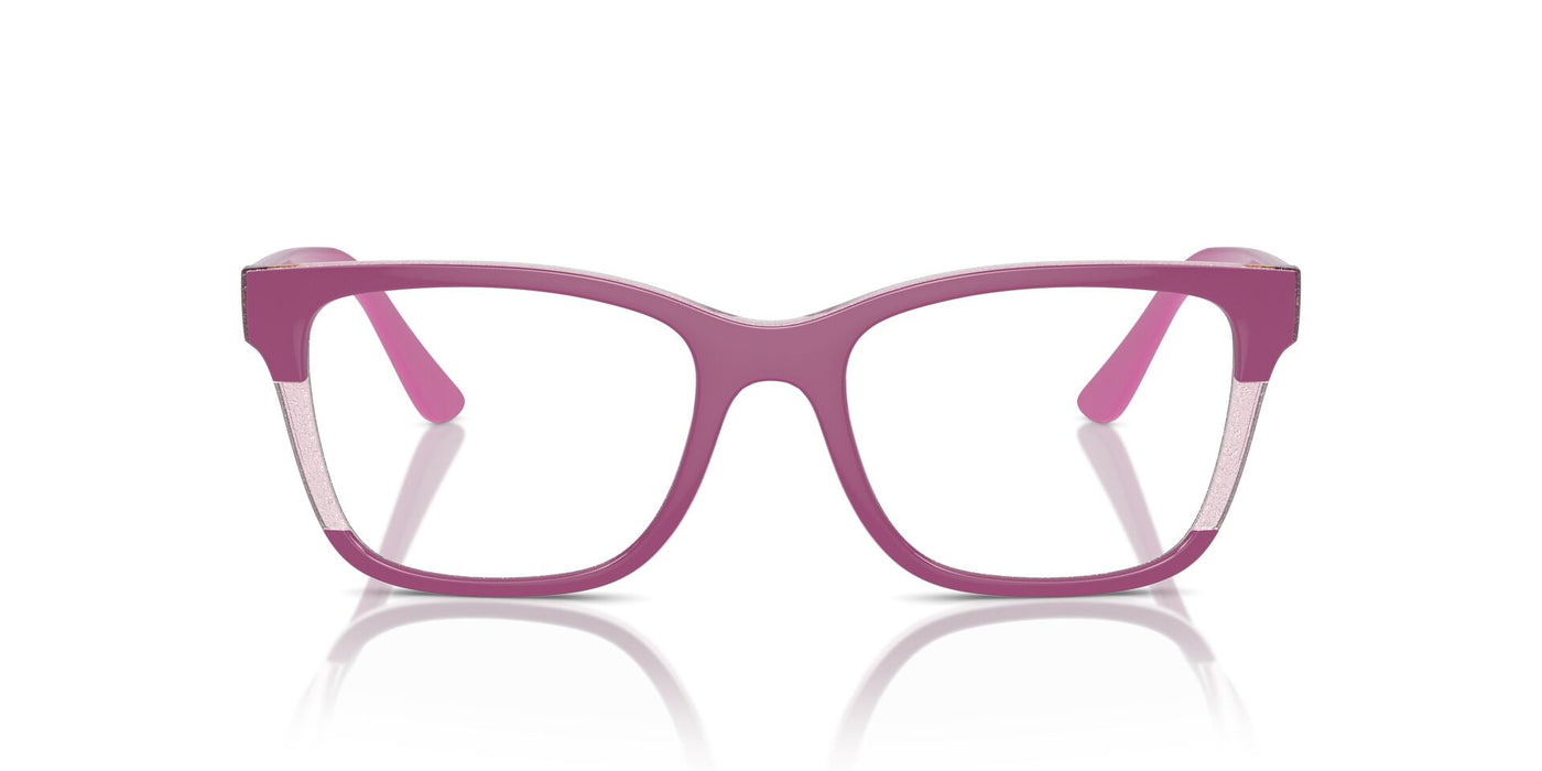 Vogue Eyewear VO5556 Fuchsia-Transparent Pink Glitter #colour_fuchsia-transparent-pink-glitter