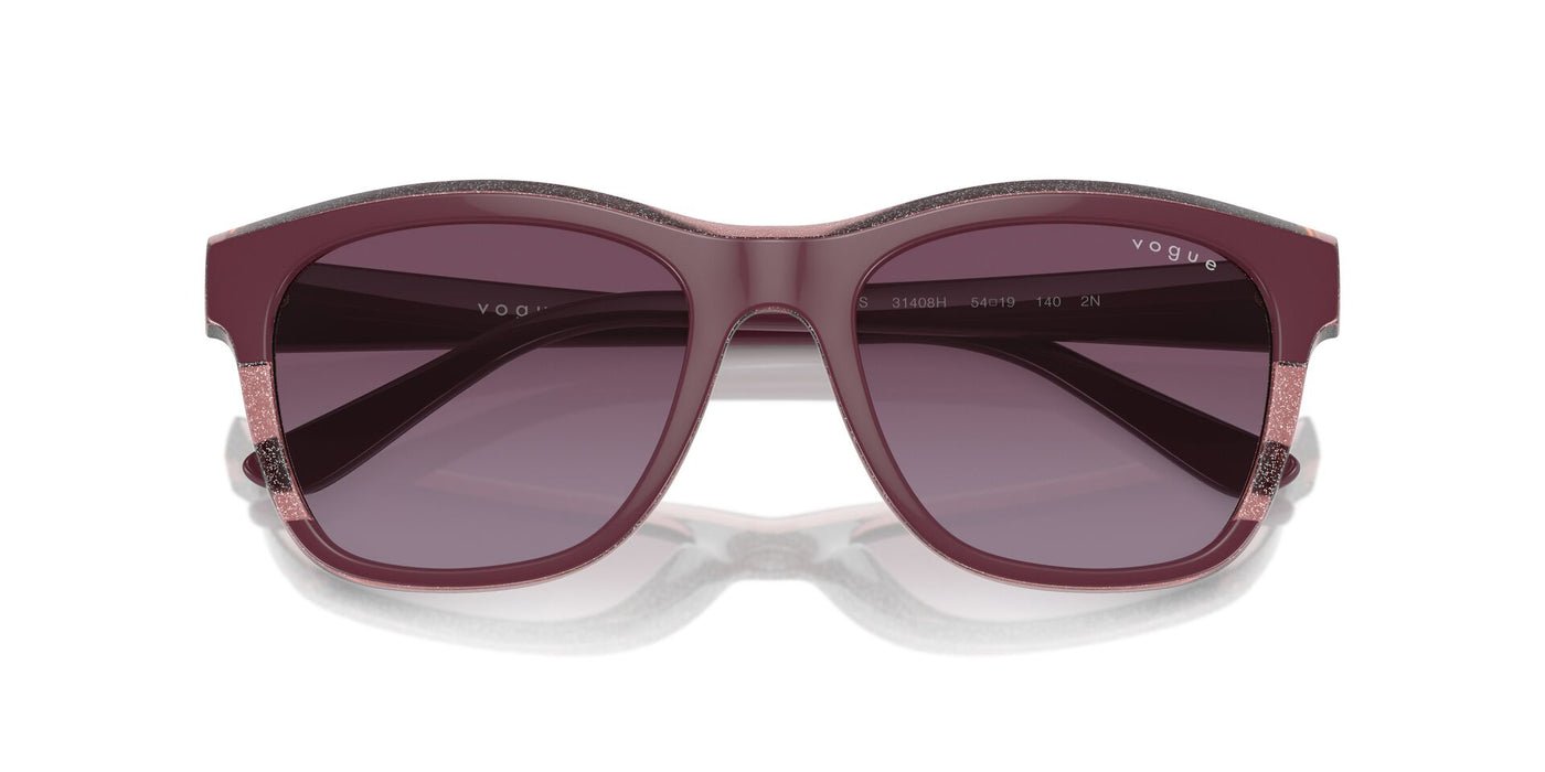 Vogue Eyewear VO5557S Purple/Transparent Purple Glitter/Violet Gradient #colour_purple-transparent-purple-glitter-violet-gradient