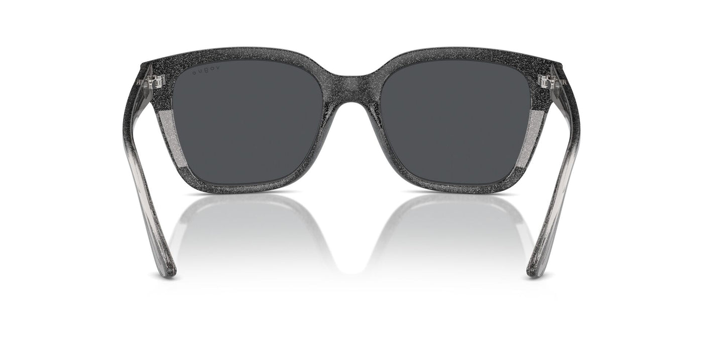 Vogue Eyewear VO5558S Black/Transparent Grey Glitter/Dark Grey #colour_black-transparent-grey-glitter-dark-grey