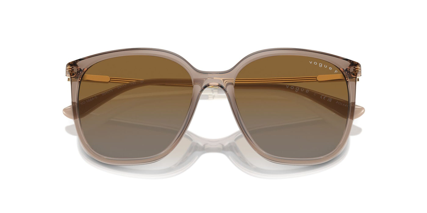 Vogue Eyewear VO5564S Transparent Brown/Grey Brown Gradient Polarised #colour_transparent-brown-grey-brown-gradient-polarised