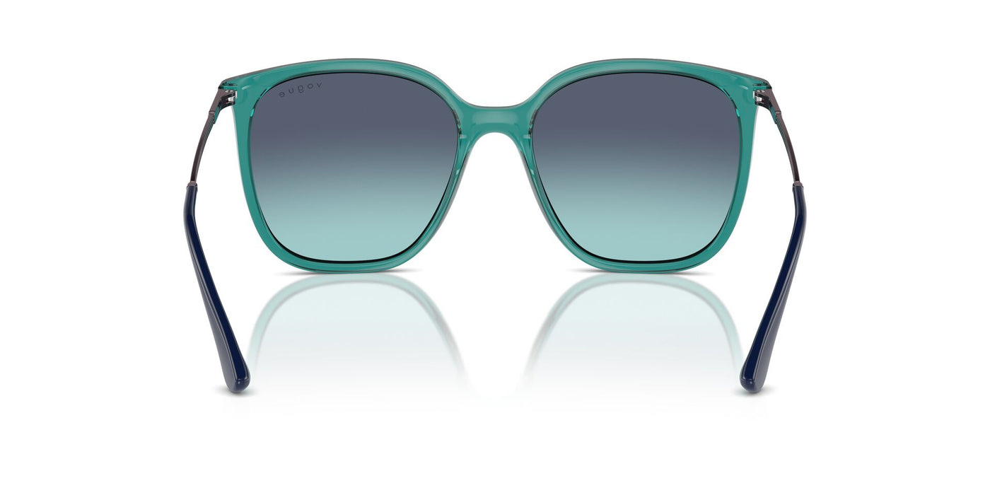 Vogue Eyewear VO5564S Transparent Petroleum/Azure Dark Blue Gradient #colour_transparent-petroleum-azure-dark-blue-gradient