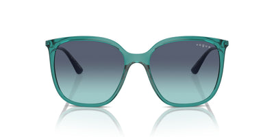 Vogue Eyewear VO5564S Transparent Petroleum/Azure Dark Blue Gradient #colour_transparent-petroleum-azure-dark-blue-gradient