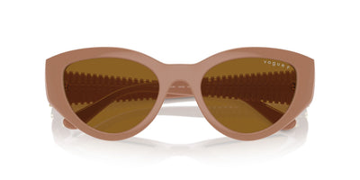 Vogue Eyewear VO5566S Full Beige/Dark Brown Polarised #colour_full-beige-dark-brown-polarised