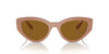 Vogue Eyewear VO5566S Full Beige/Dark Brown Polarised #colour_full-beige-dark-brown-polarised