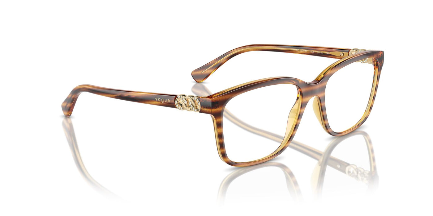 Vogue Eyewear VO5574B Striped Dark Havana #colour_striped-dark-havana