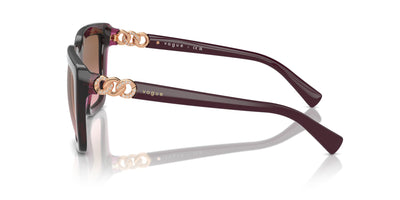 Vogue Eyewear VO5575SB Transparent Cherry/Pink Brown Gradient #colour_transparent-cherry-pink-brown-gradient